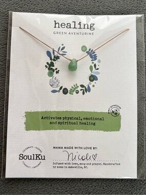 SoulKu Green Aventurine Healing Necklace